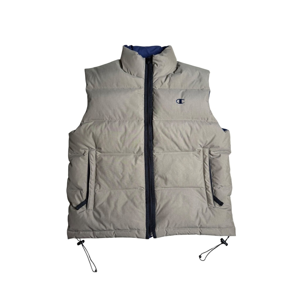 Champion Puffer Vest Mens M Full Zip Sleeveless Lightweight Padded Coat